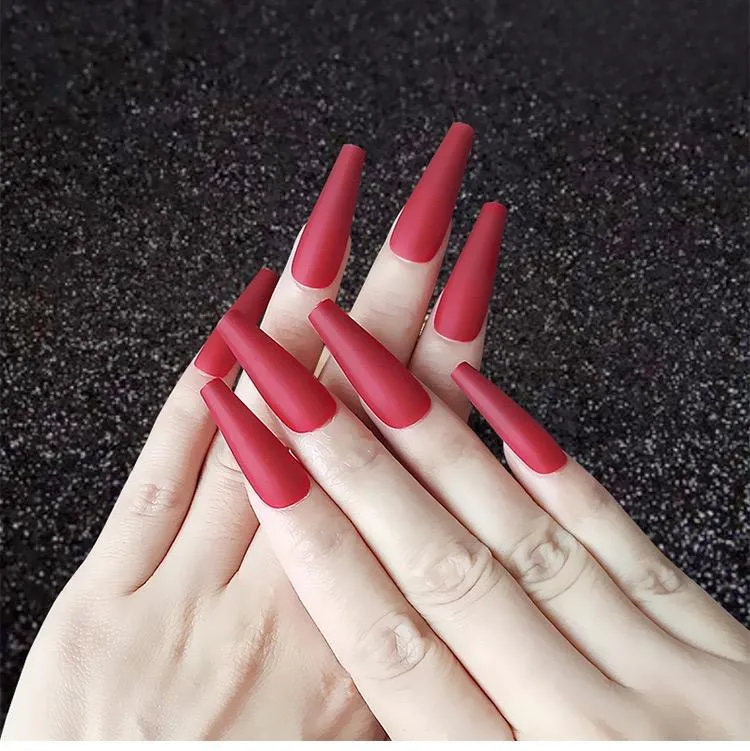 Coffin Matte Red