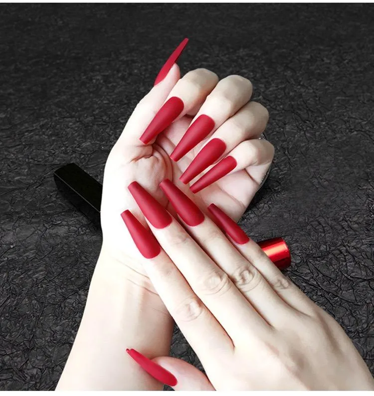 Coffin Matte Red