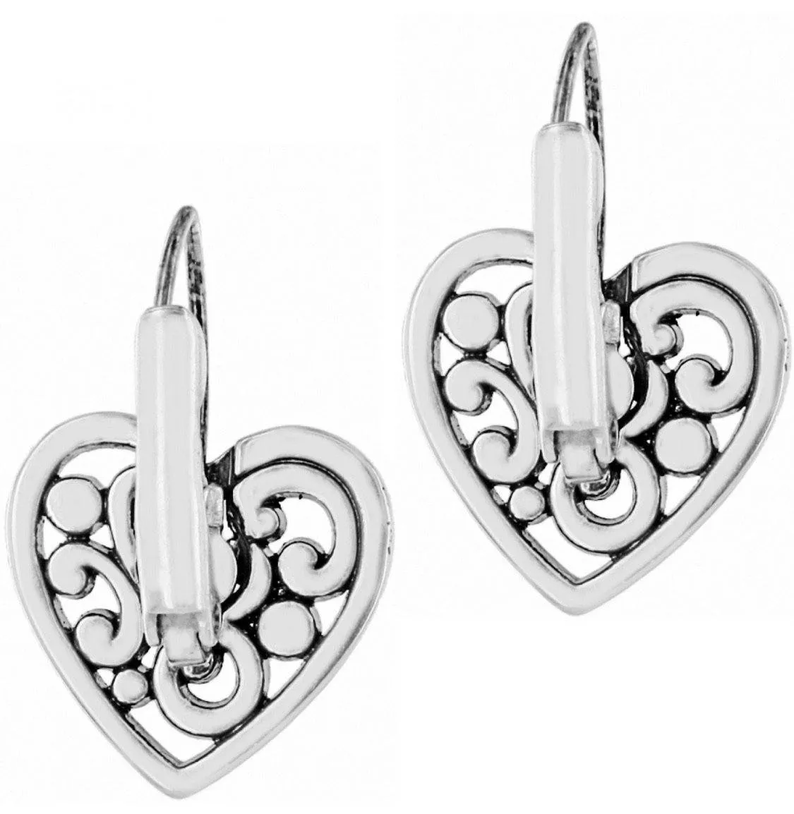 Contempo Heart Leverback Earrings J19870