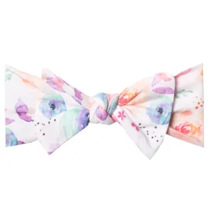 Copper Pearl - Knit Headband Bow - Bloom