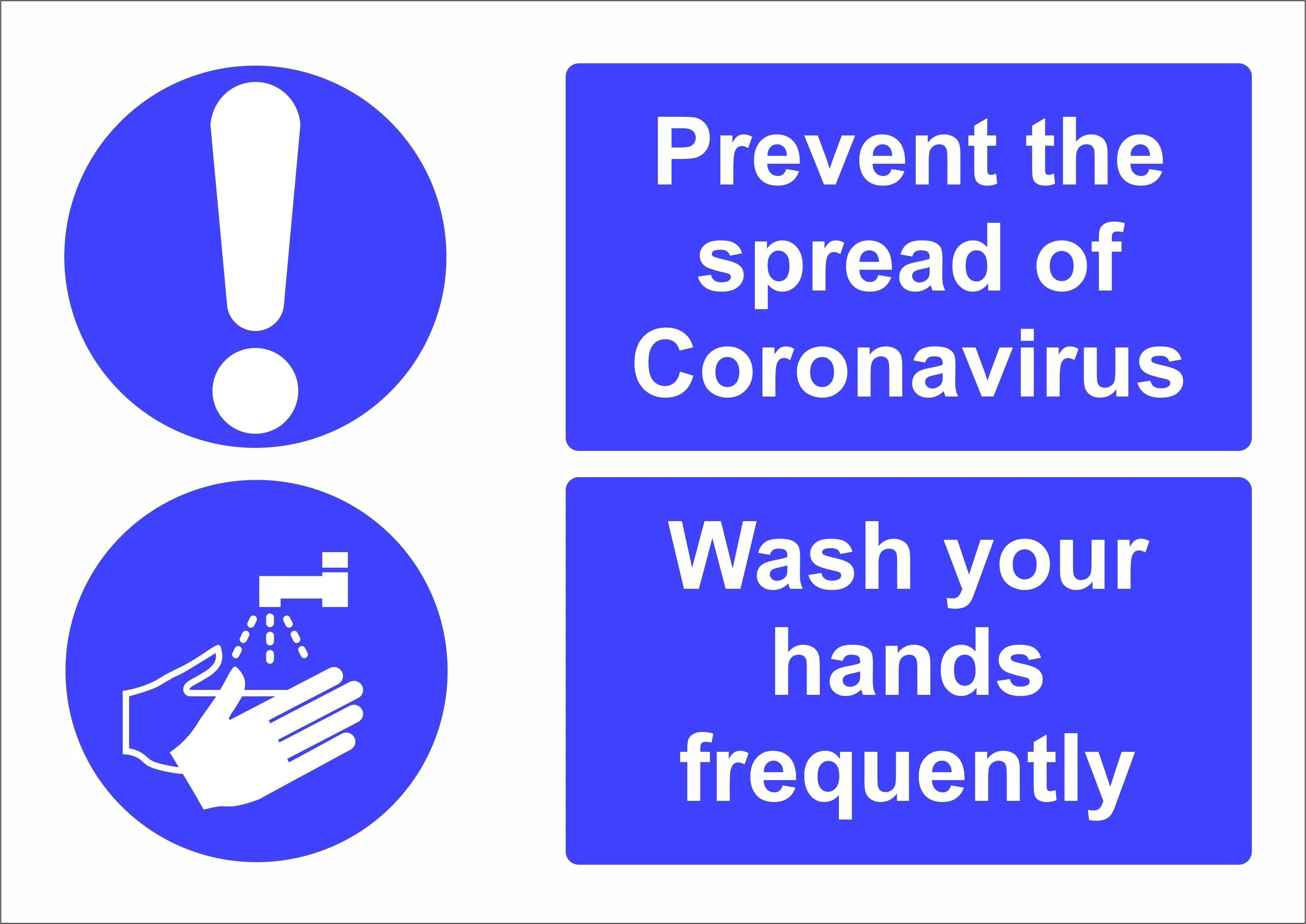 Coronavirus Wash Your Hands sign
