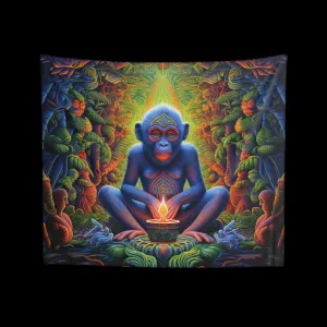 Cosmic Fire Dance Tapestry