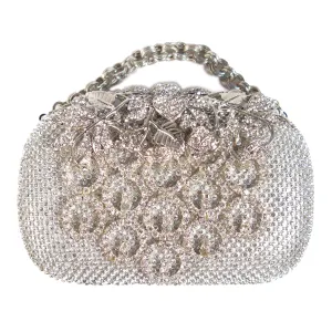 Couture Silver Nouveau Spray Clutch