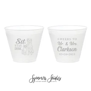 Custom Pet Illustration - Sit Stay Drink