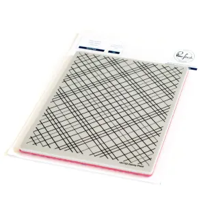 Dainty Plaid Rubber Stamp 161722 by Pinkfresh