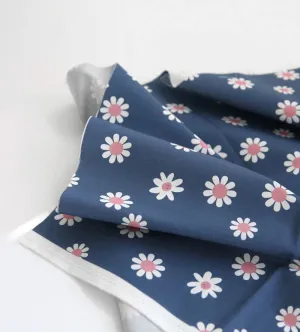 Daisy Flowers Cotton Fabric, Floral Fabric, Fabric Flowers, Quality Korean Fabric - Cotton Fabric By the Yard /53911