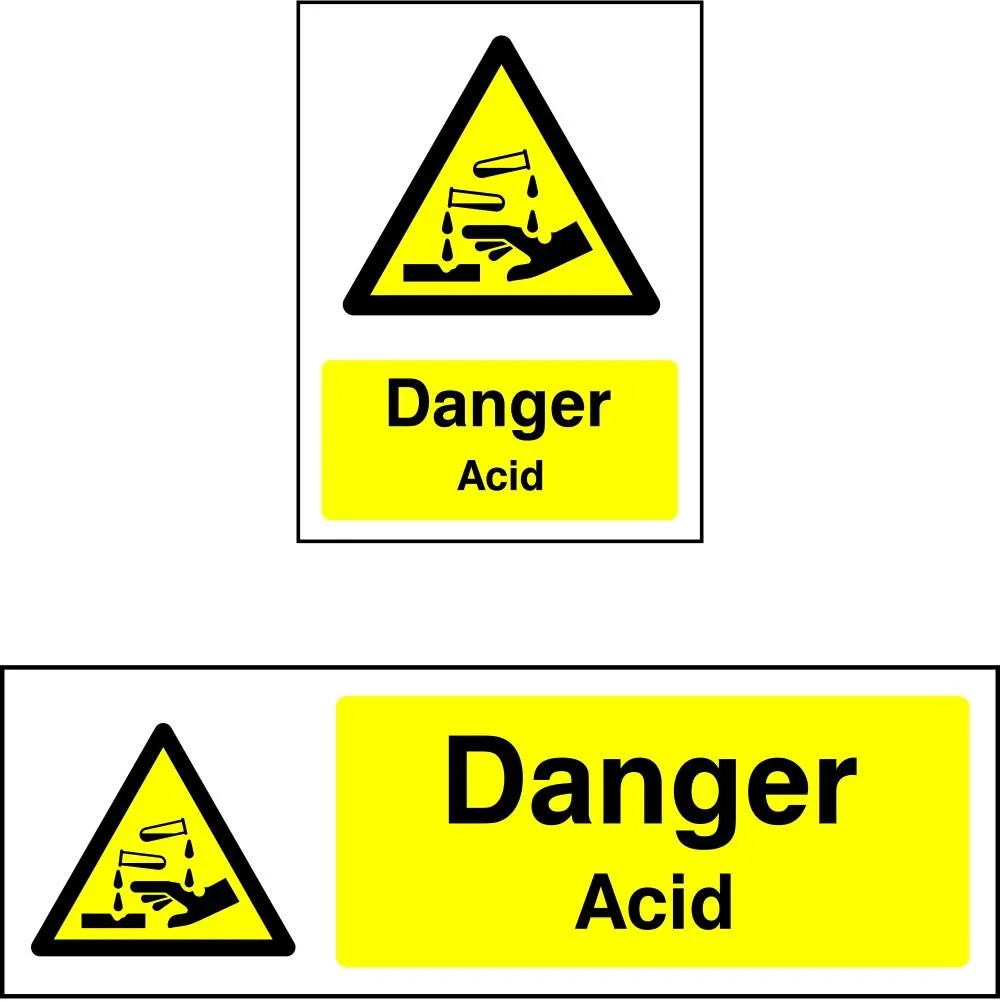 Danger Acid Sign