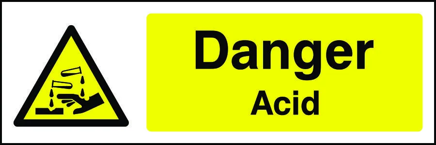 Danger Acid Sign