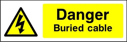 Danger Buried Cable safety sign