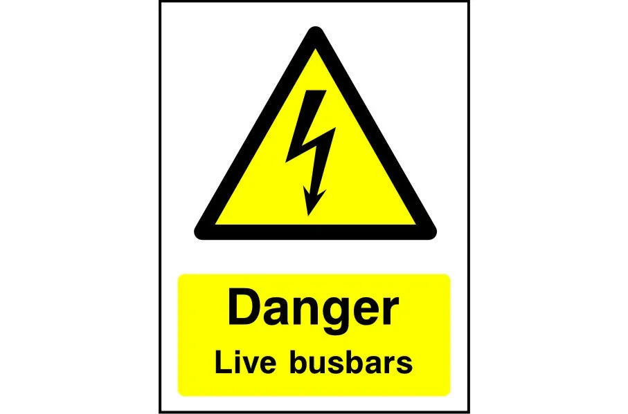 Danger Live Busbars safety sign