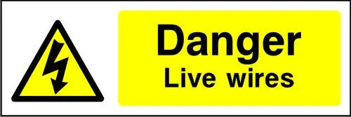 Danger Live Wires safety sign