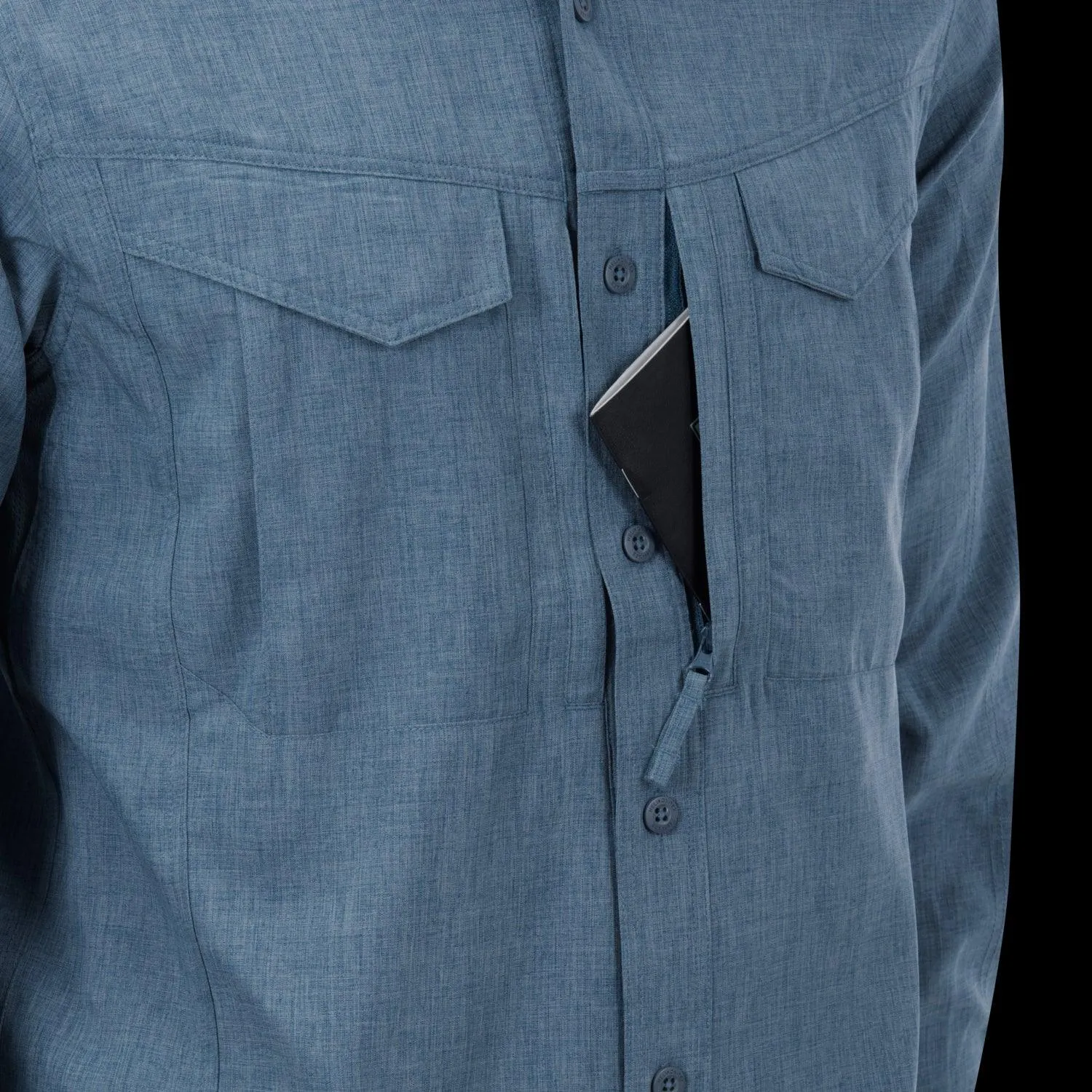 DEFENDER Mk2 Gentleman Shirt - Melange Blue