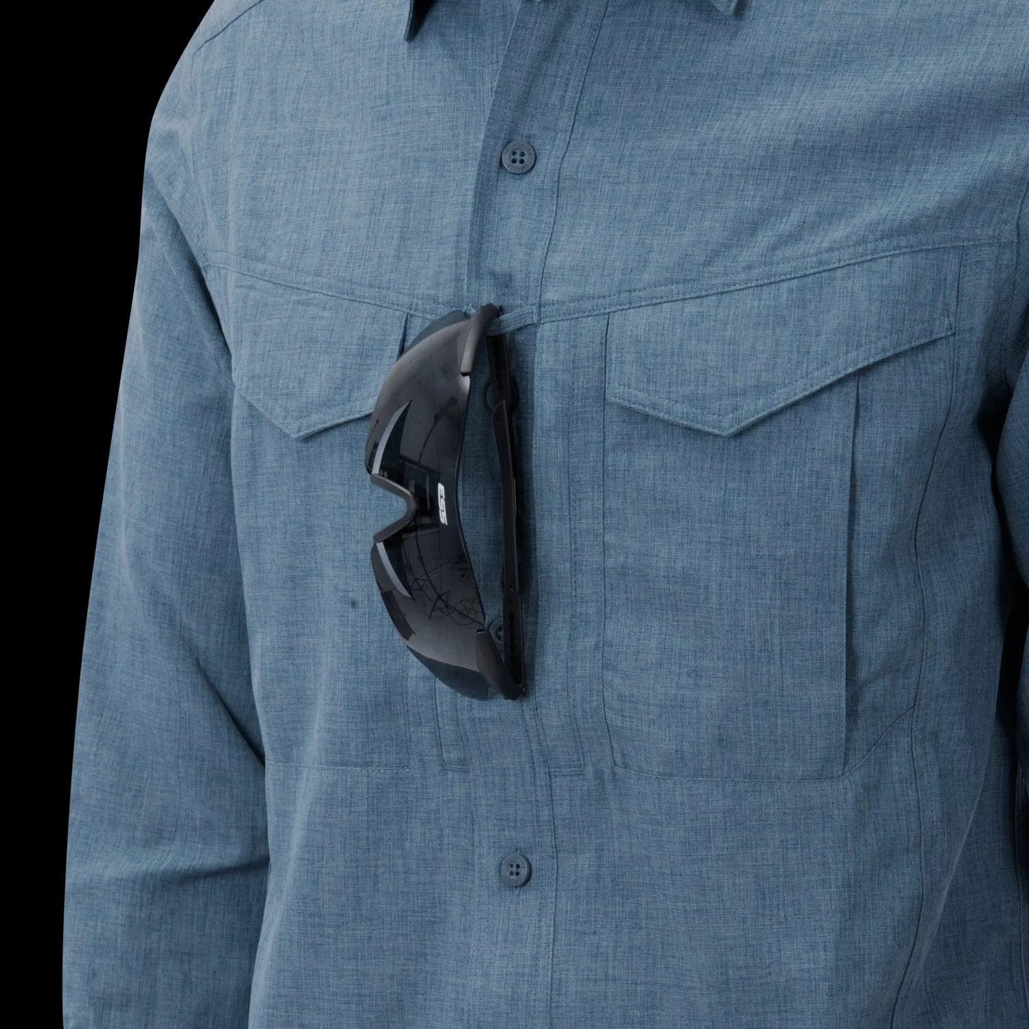 DEFENDER Mk2 Gentleman Shirt - Melange Blue