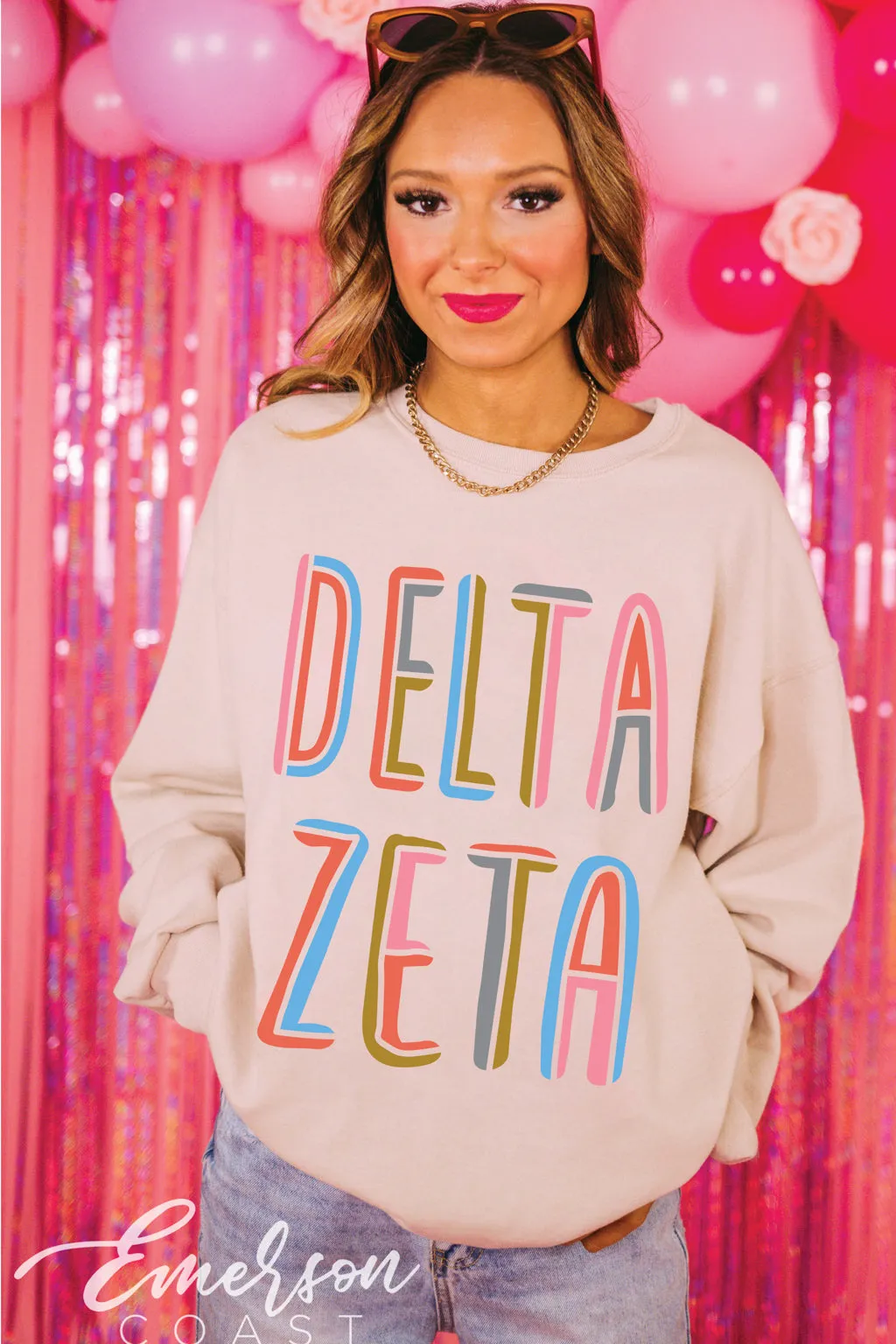 Delta Zeta Artsy Crewneck