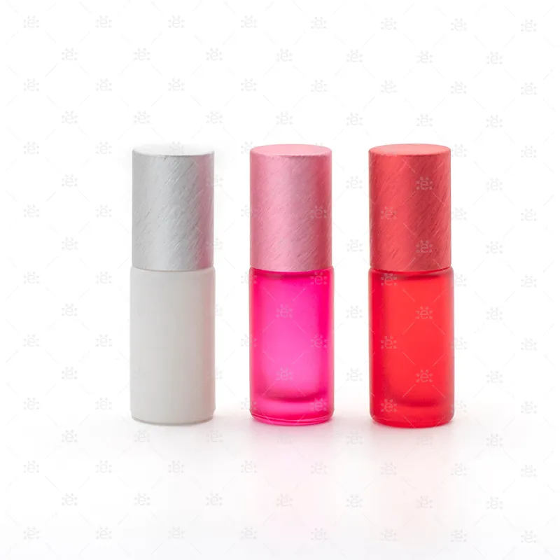 Deluxe Frosted 5ml Sweetheart Trio Roller Bottles & Premium Rollers (3 pack)