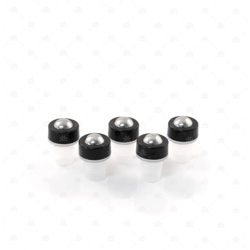 Deluxe Frosted 5ml Yellow Roller Bottles with Yellow Metallic Caps & Premium Rollers (5 pack)
