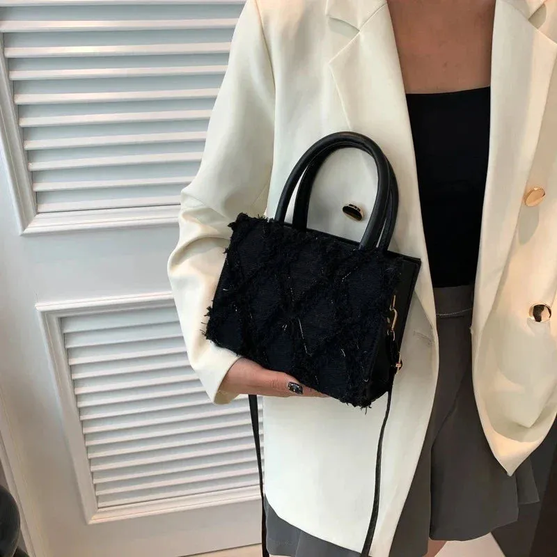 Denim Messenger Bag Summer Trendy Crossbody Handbag
