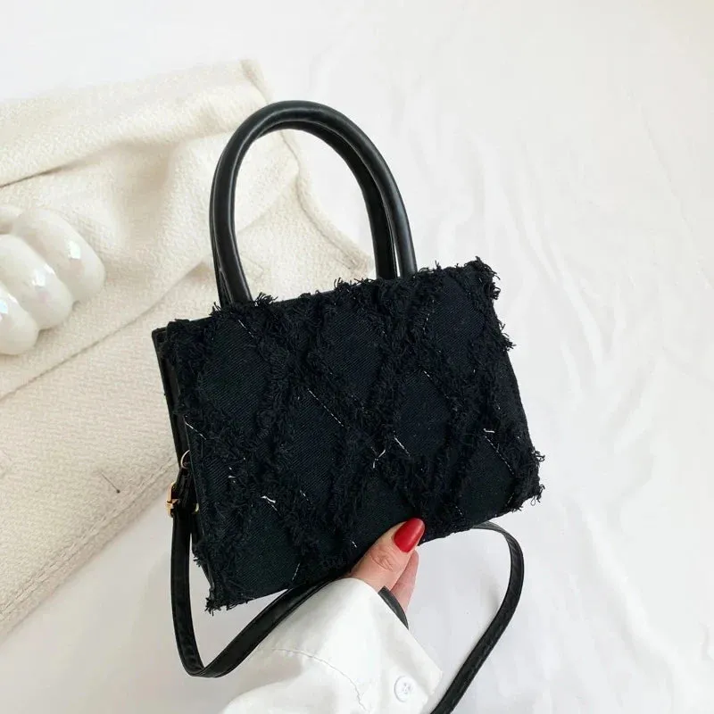Denim Messenger Bag Summer Trendy Crossbody Handbag