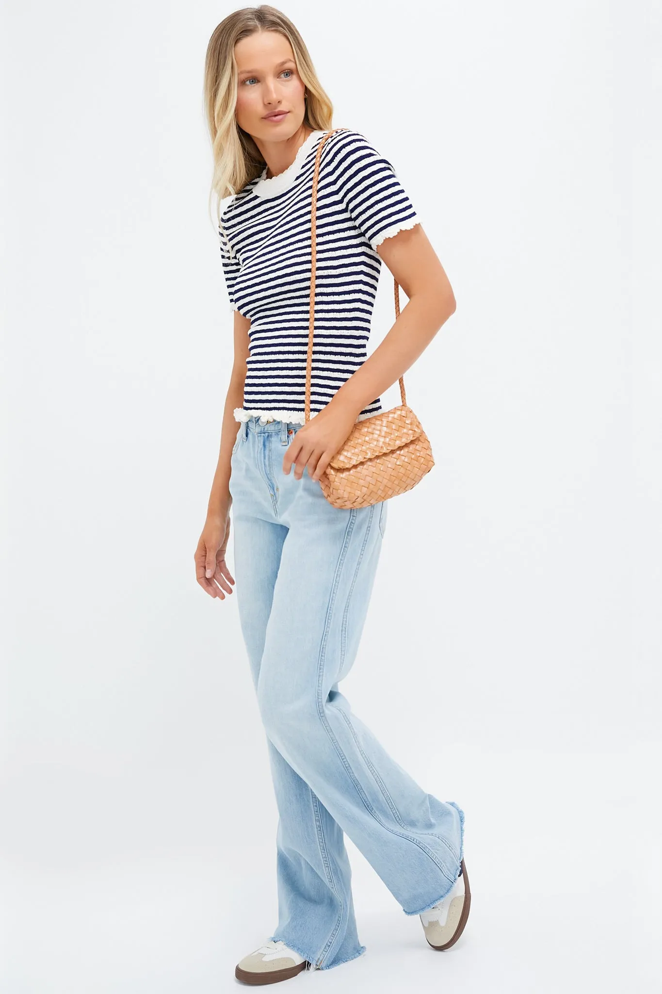 Desert Sand Vinnie Woven Crossbody