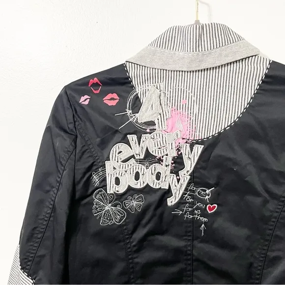 Desigual Blazer Women's XS 36 Abrig Barbara Arts &amp; Crafts 4 Every Body Jacket
