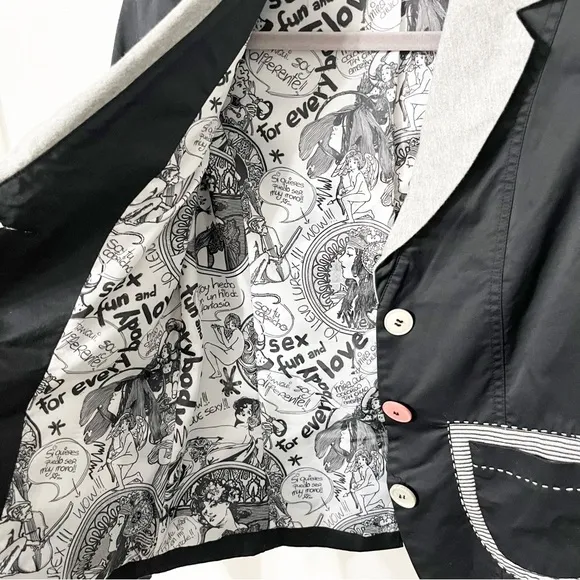 Desigual Blazer Women's XS 36 Abrig Barbara Arts &amp; Crafts 4 Every Body Jacket