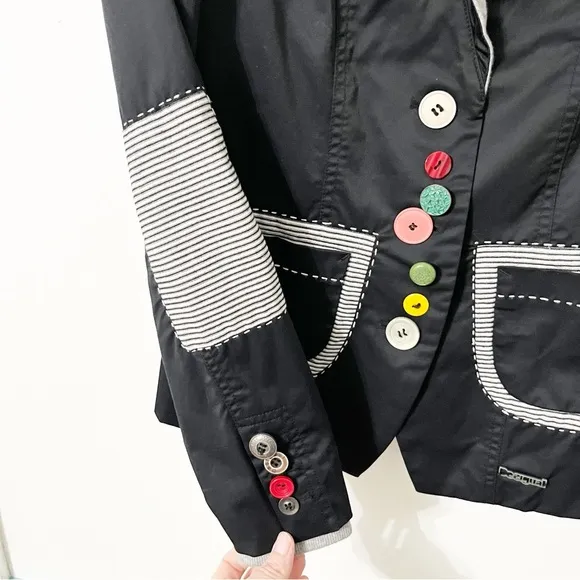Desigual Blazer Women's XS 36 Abrig Barbara Arts &amp; Crafts 4 Every Body Jacket