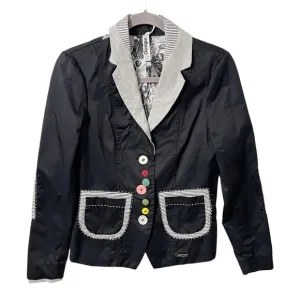 Desigual Blazer Women's XS 36 Abrig Barbara Arts &amp; Crafts 4 Every Body Jacket