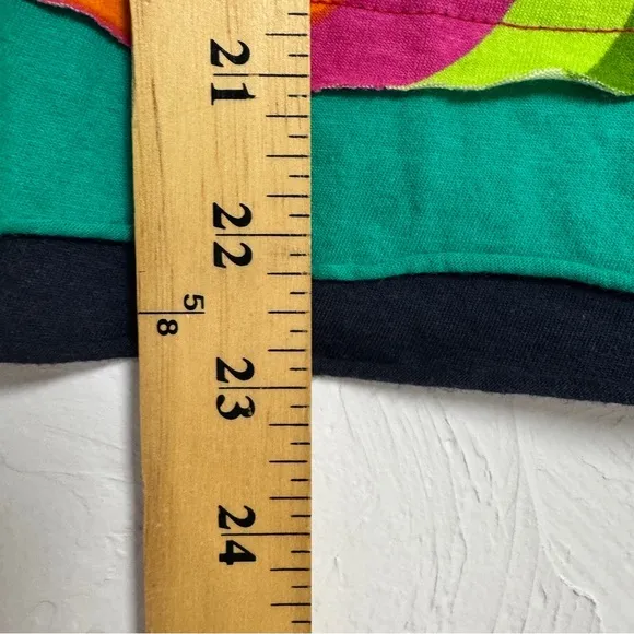 Desigual Colorful Artsy A Line Skirt Womens 6 Art to Wear Patchwork Mini Pull On