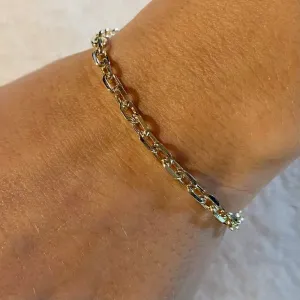 Diamond 4.5 mm Cut Anchor Link Bracelet