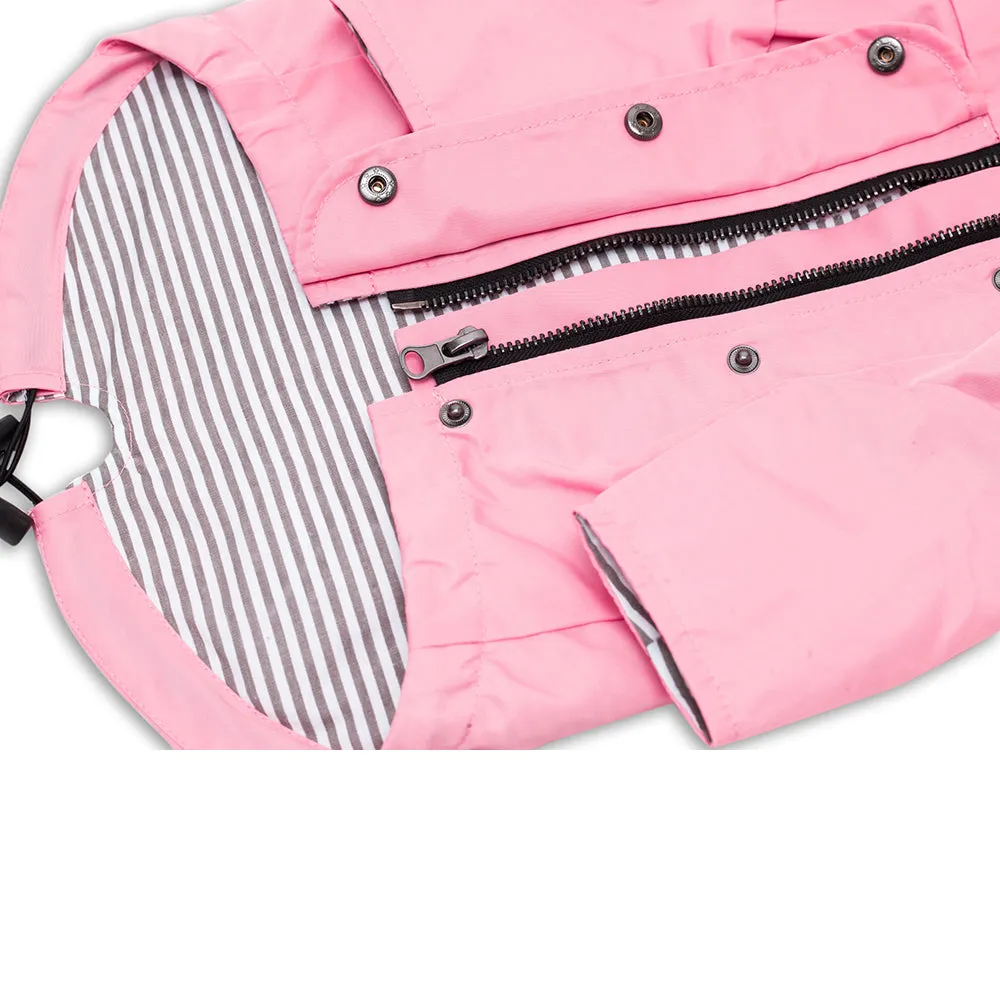 Dog Raincoat in Pink