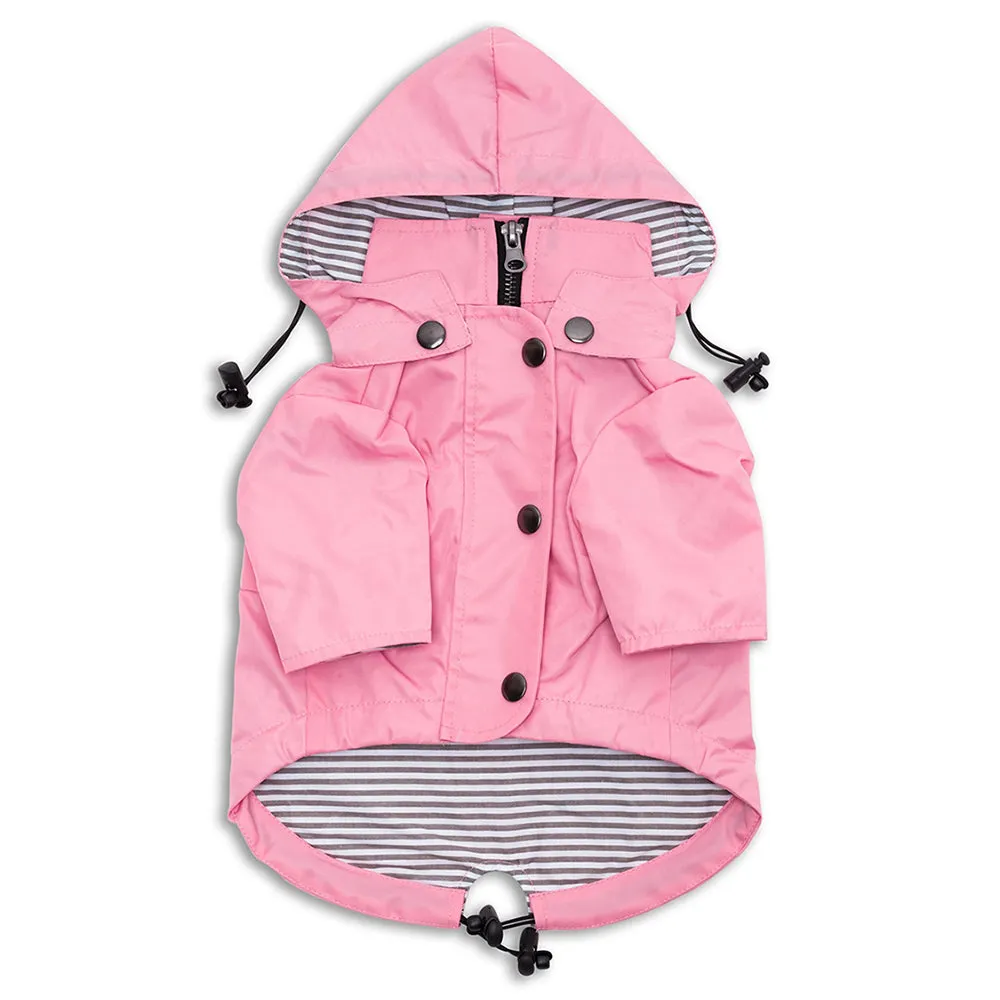 Dog Raincoat in Pink