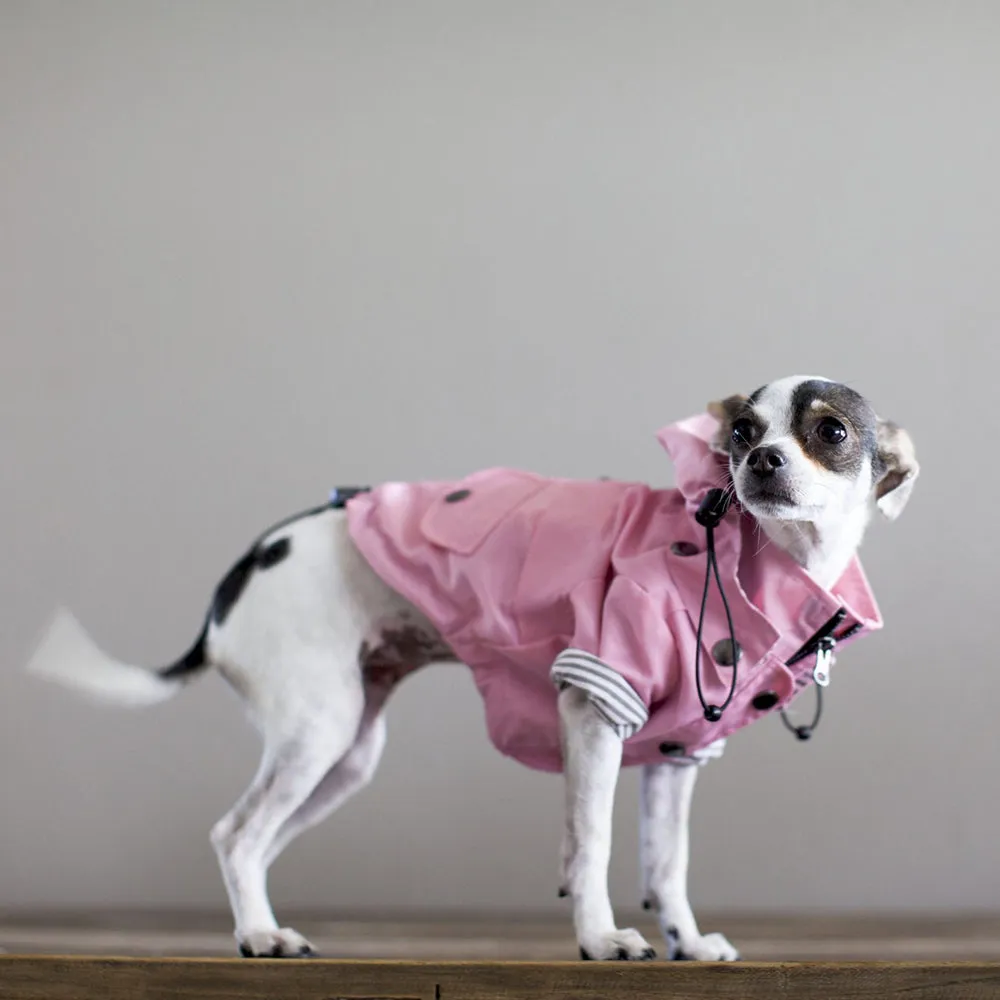 Dog Raincoat in Pink