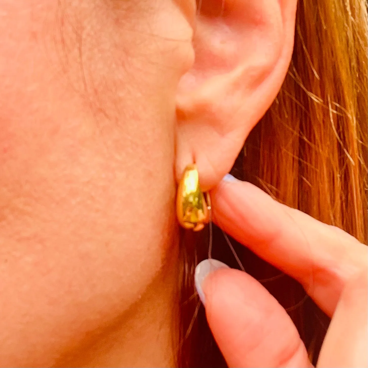 Dome Hoop Earrings