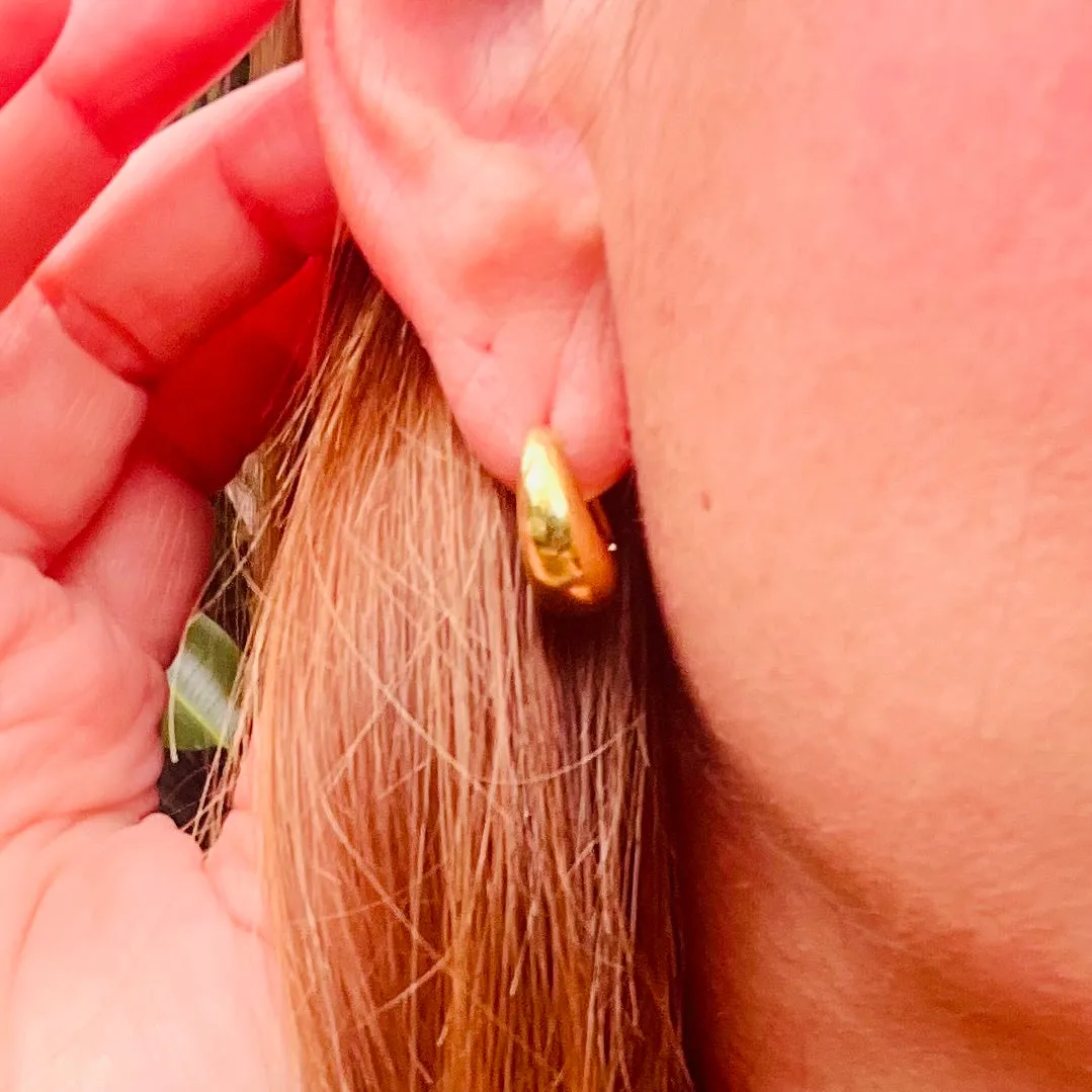 Dome Hoop Earrings