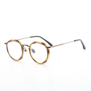 Dorian Titanium Round Glasses Frame