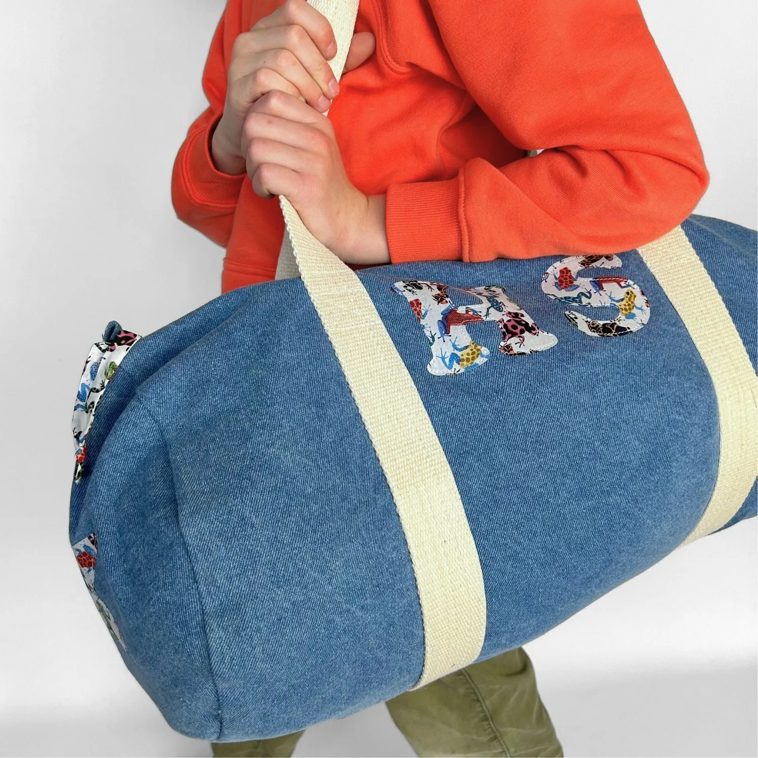 Double initial barrel bag, with star option