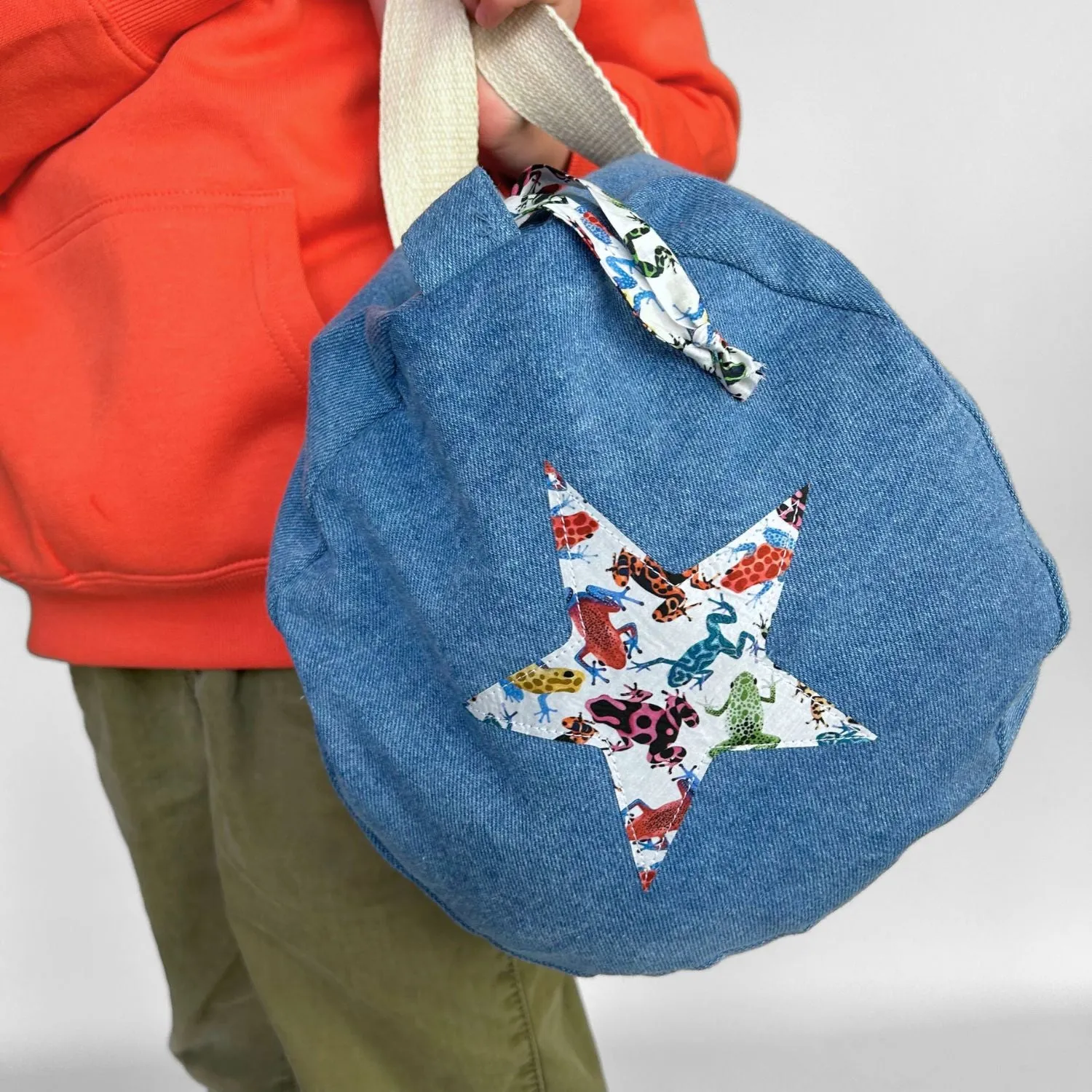 Double initial barrel bag, with star option