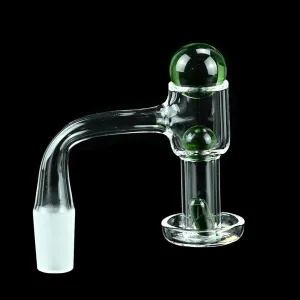 Dragon Glass Quartz Banger With Terp Slurper Vacuum With 3 Terp Pearls & Frosted Joint - 90 Degree Angle [DQF-011]