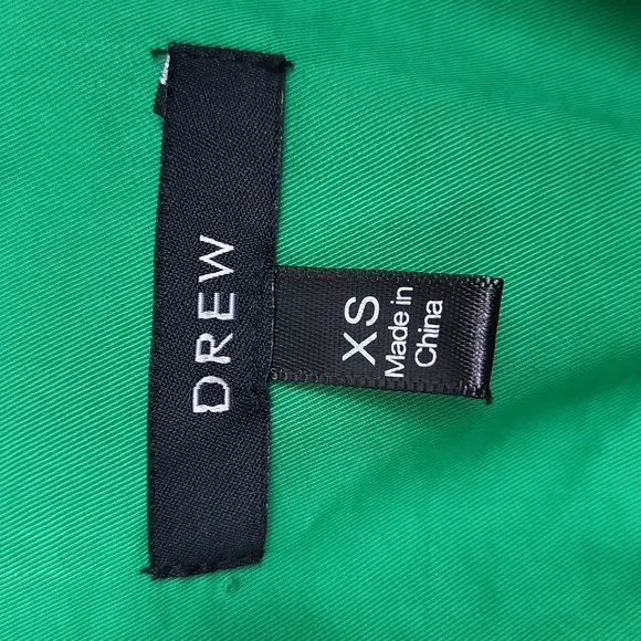 DREW Elegant Green Sleeveless Dress. Size XS