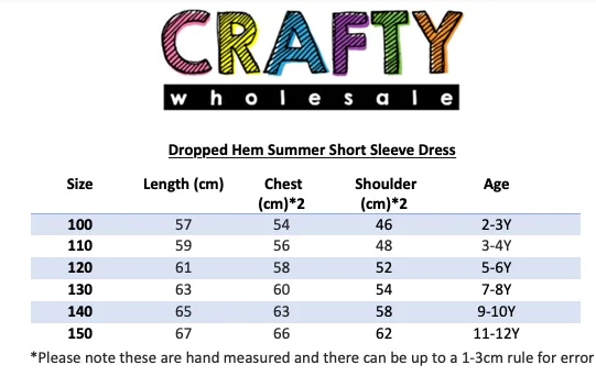 Dropped Hem Summer Short Sleeve Dress - Sublimation White