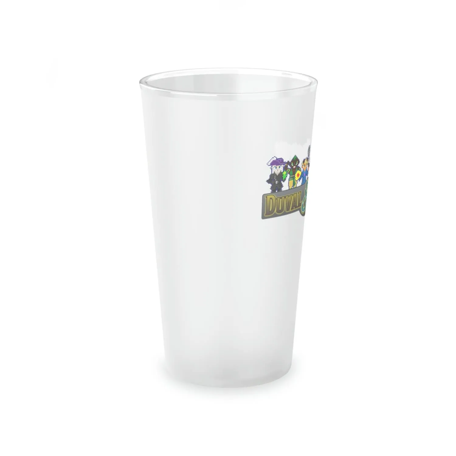 Duval & Dragons Pixel 2023 16oz Frosted Pint Glass