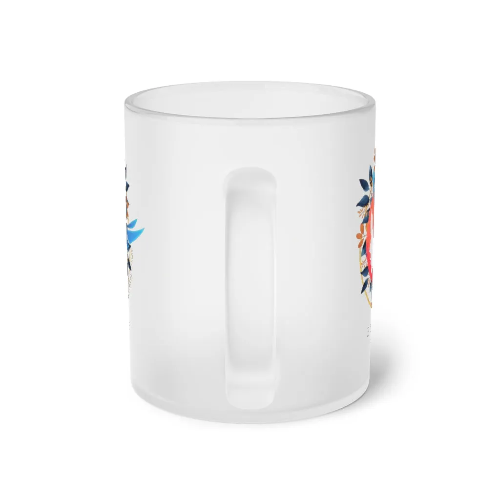 Elegance of Faith Frosted Glass Mug