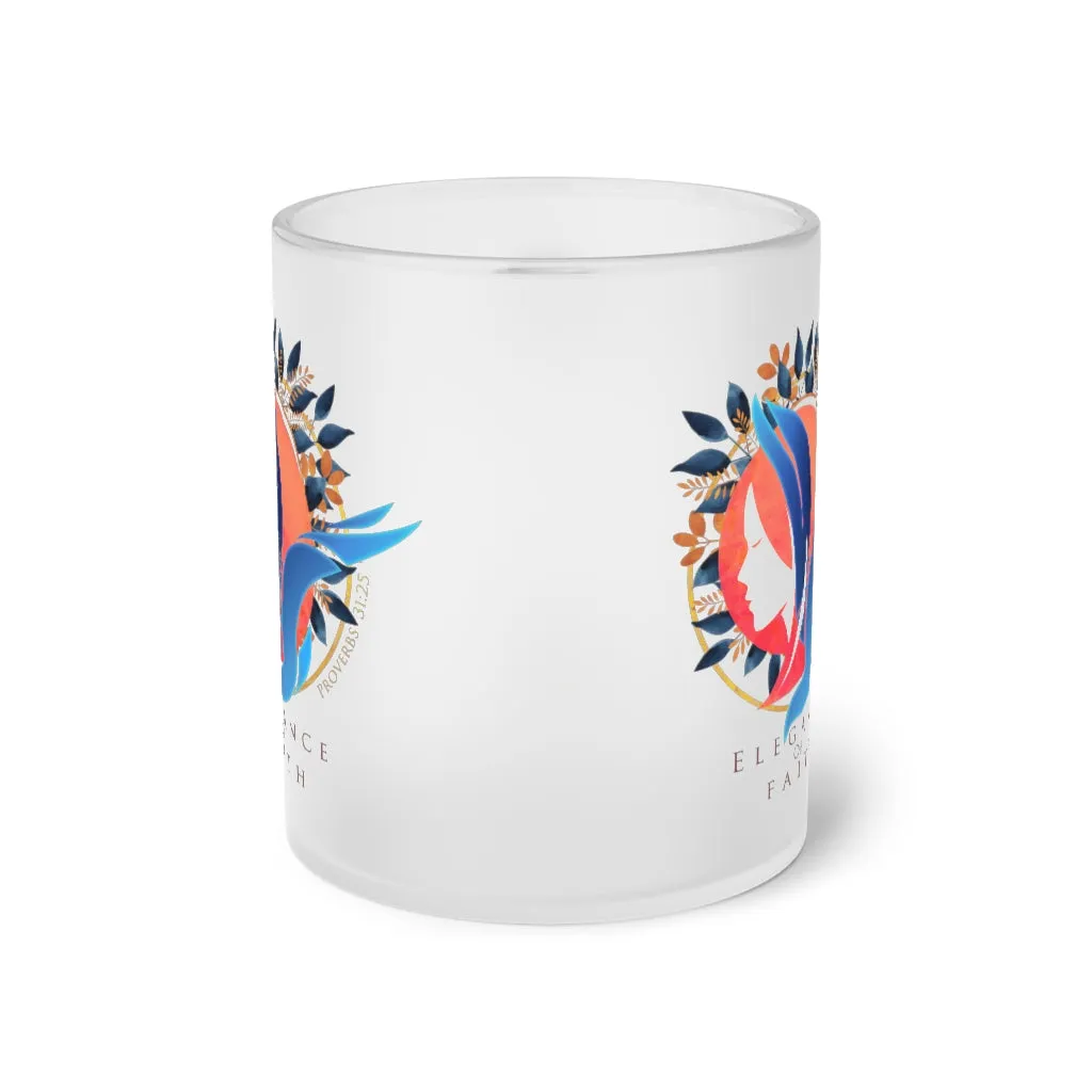 Elegance of Faith Frosted Glass Mug