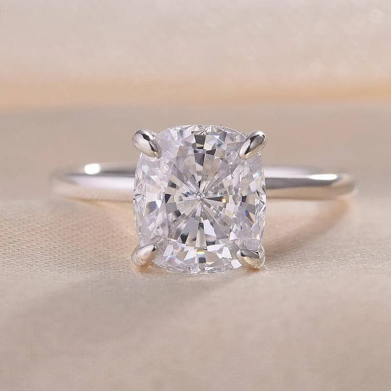 Elegant 3.0 Carat Cushion Cut Engagement Ring