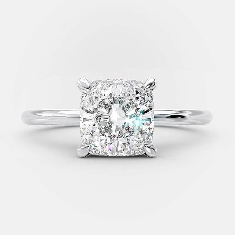 Elegant 3.0 Carat Cushion Cut Engagement Ring