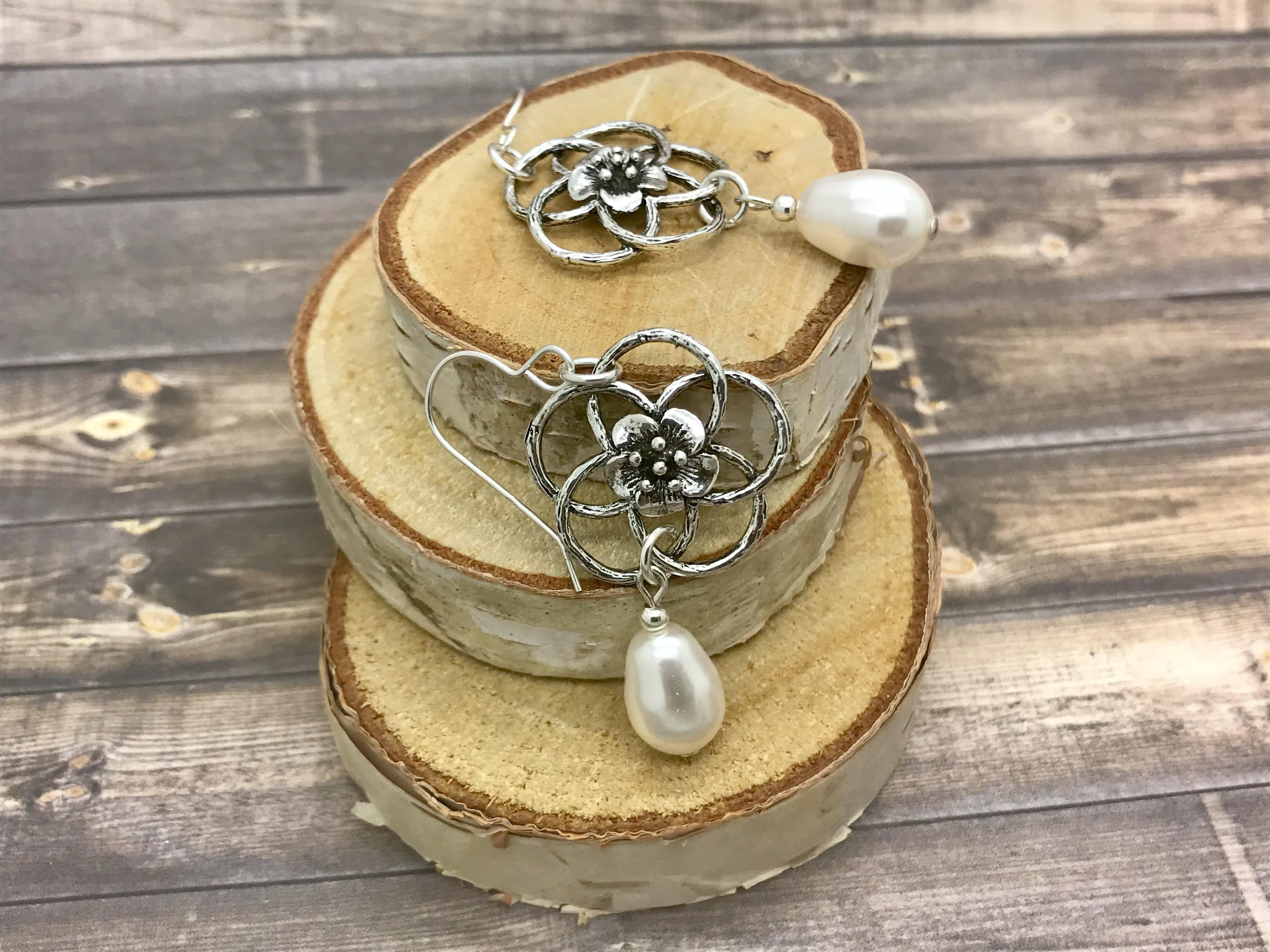 Elegant Handmade Teardrop Pearl Earrings