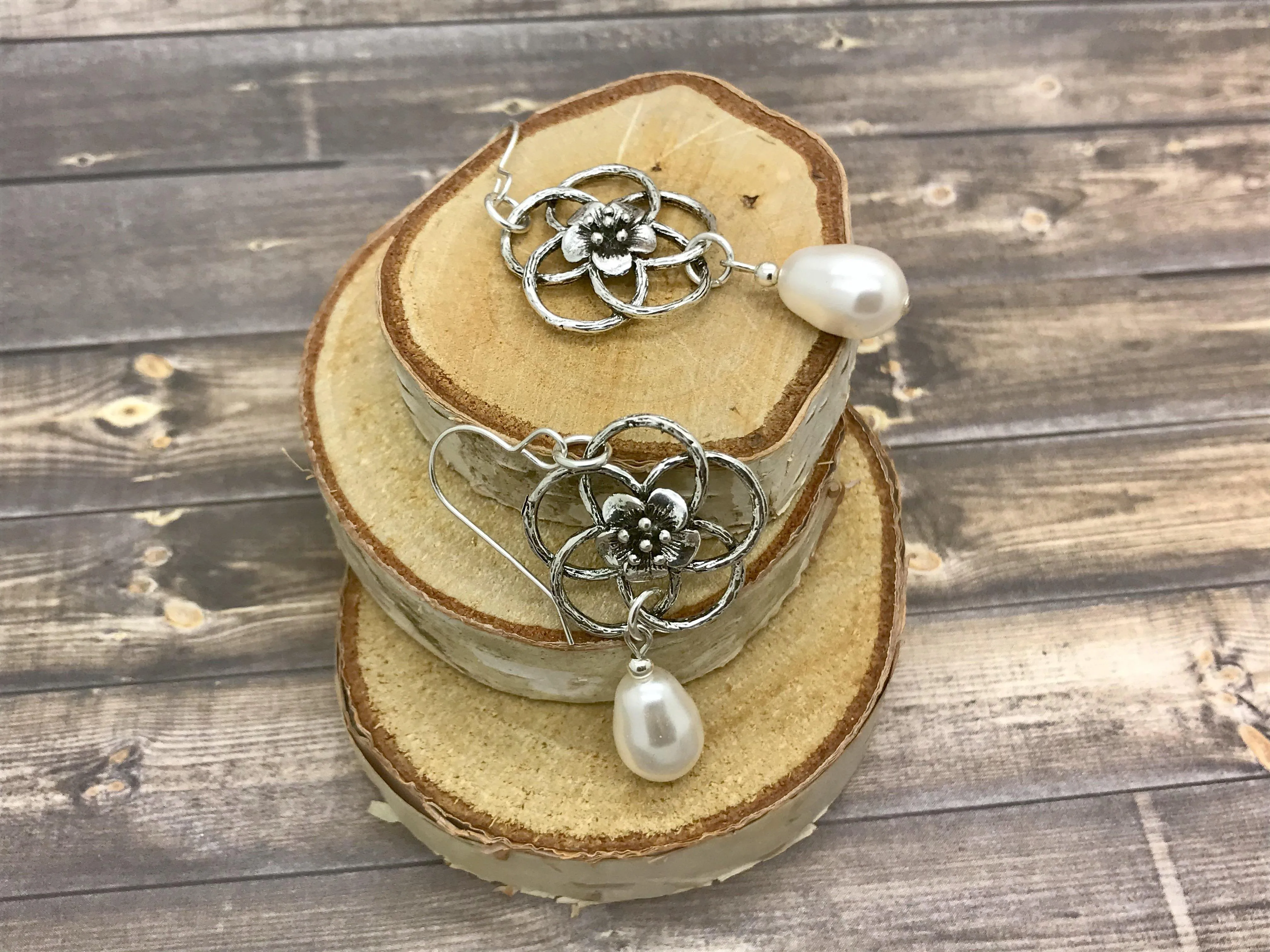 Elegant Handmade Teardrop Pearl Earrings
