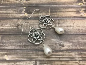 Elegant Handmade Teardrop Pearl Earrings