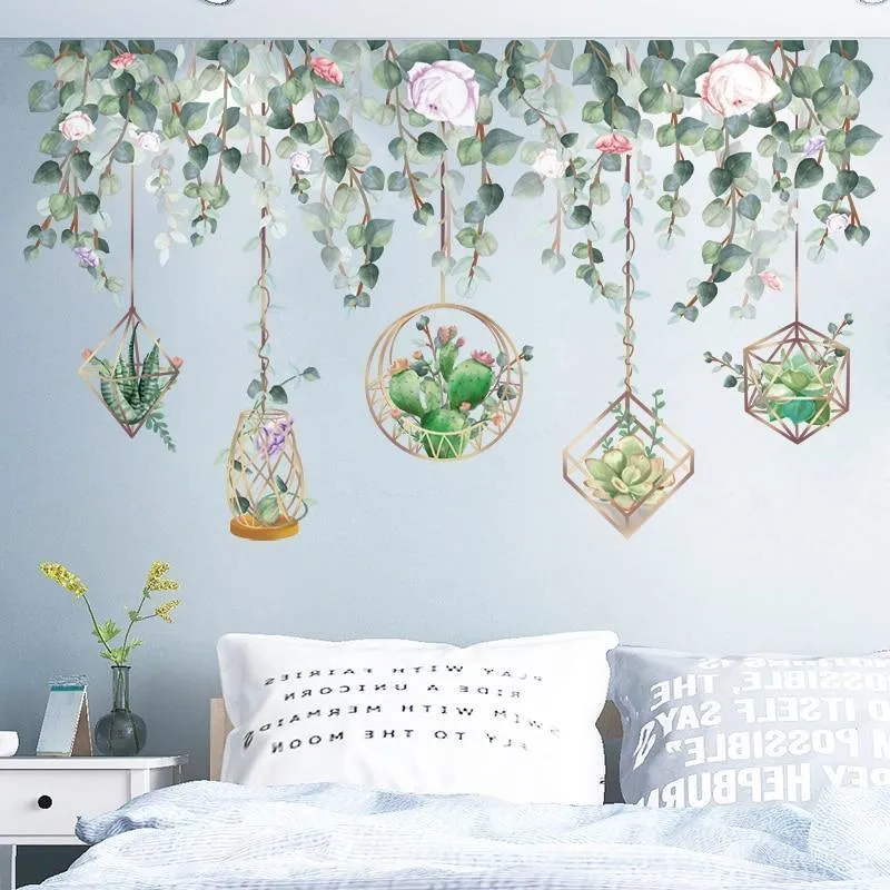 Elegant Hanging Garden Wall Sticker