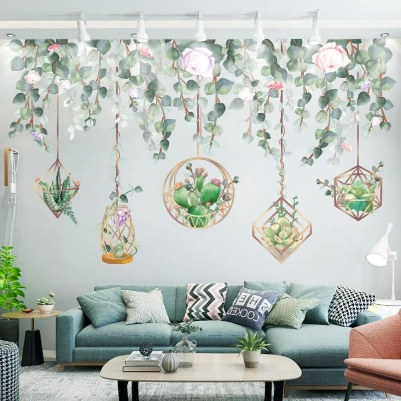 Elegant Hanging Garden Wall Sticker